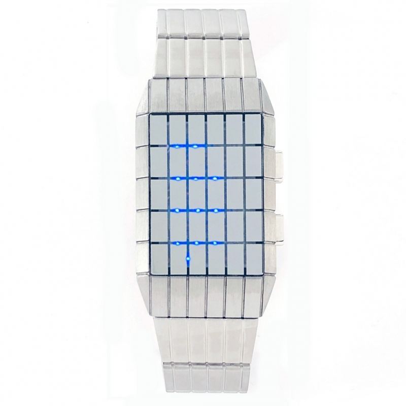 Часы Tokyoflash Geomesh синие диоды