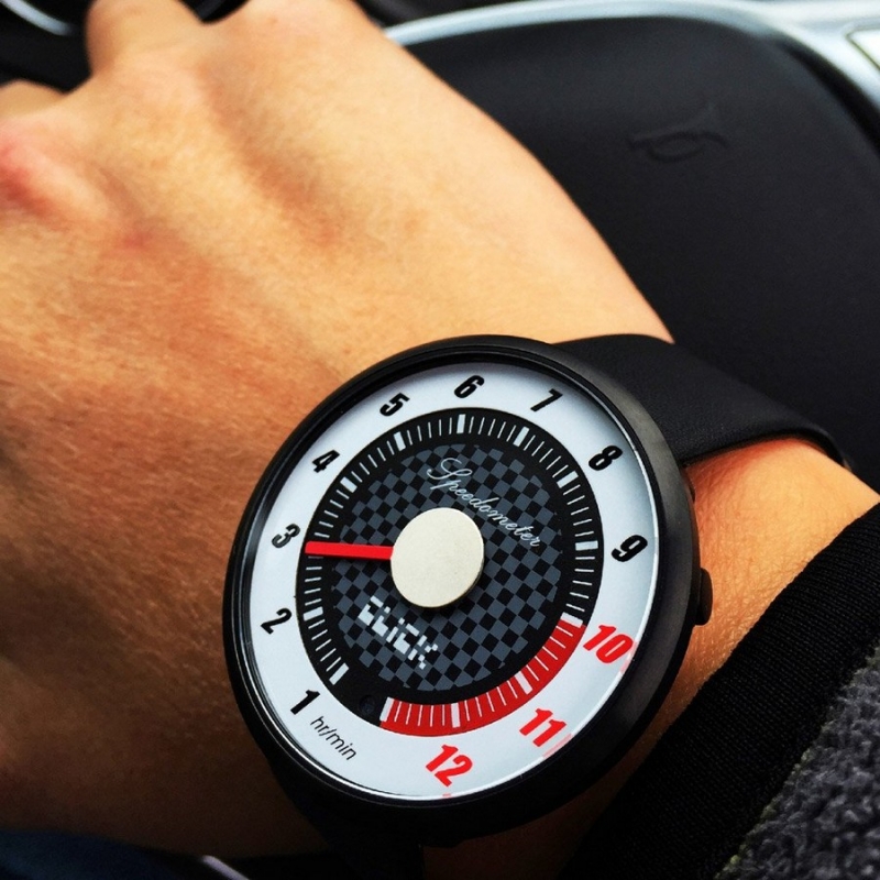 Часы Tokyoflash Speedometer Black White Dial